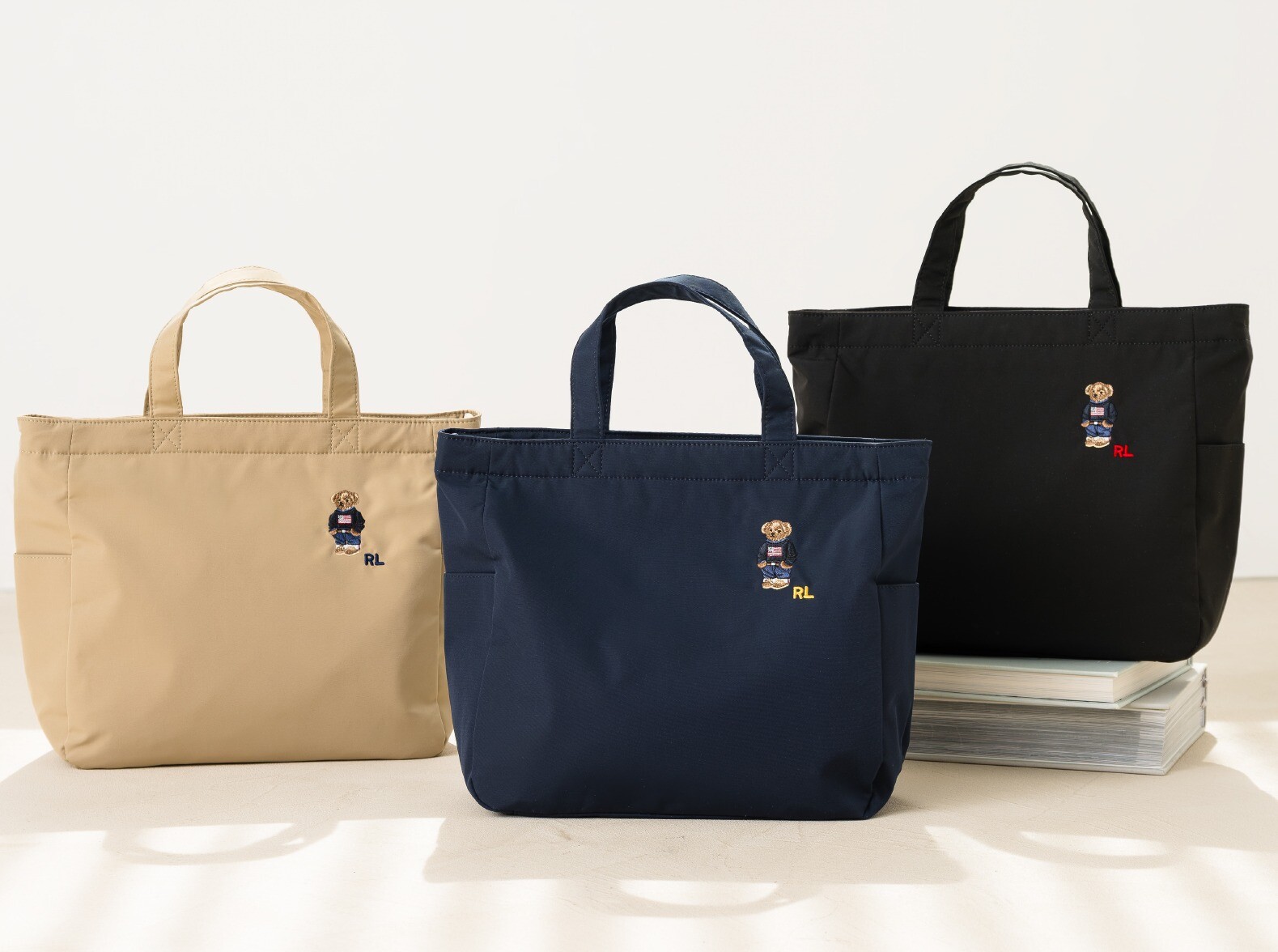 【軽やかに持てる、大人のポロベアトート&サコッシュバッグ】