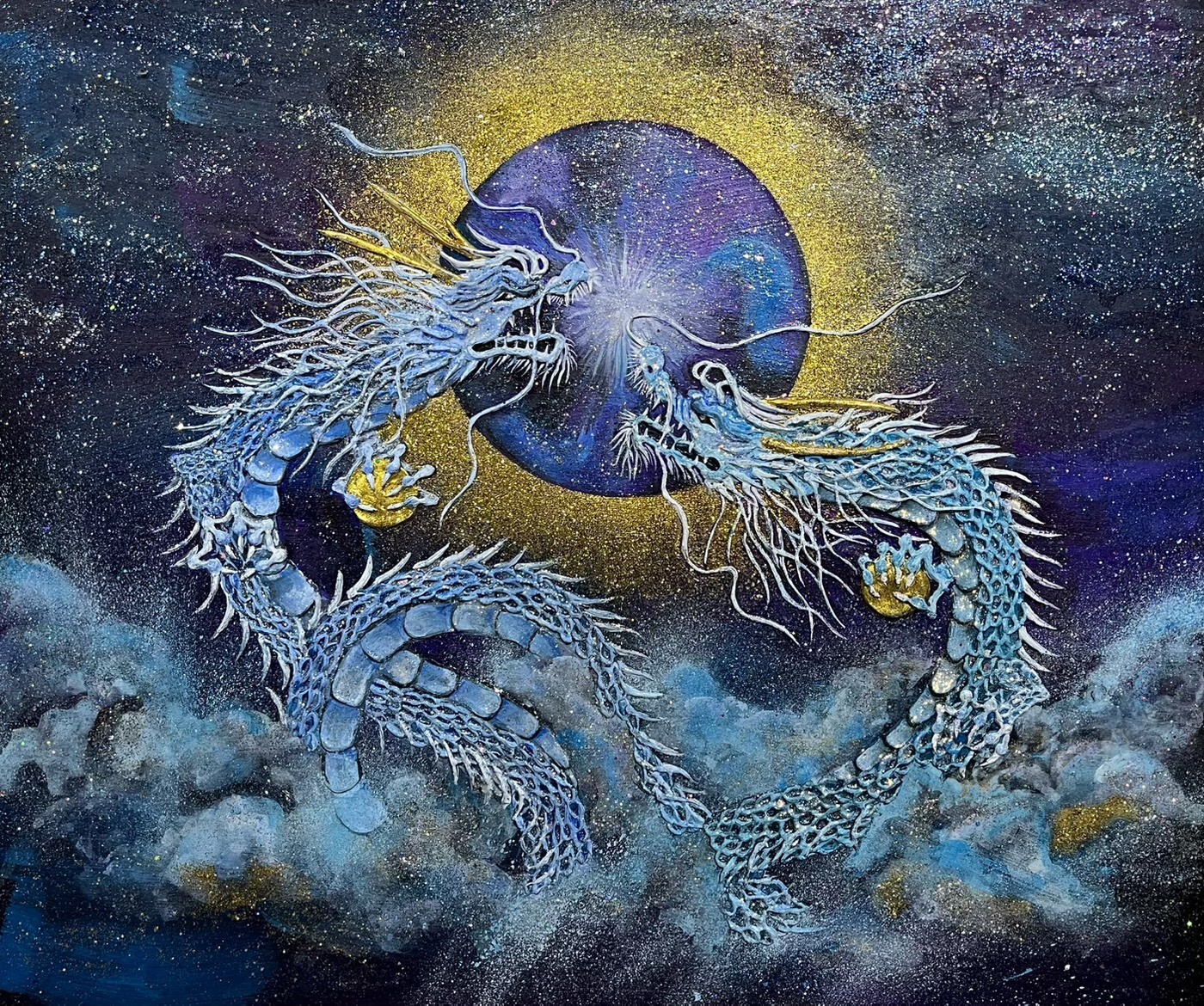 九州初出店【星野喜蝶】龍書画アート