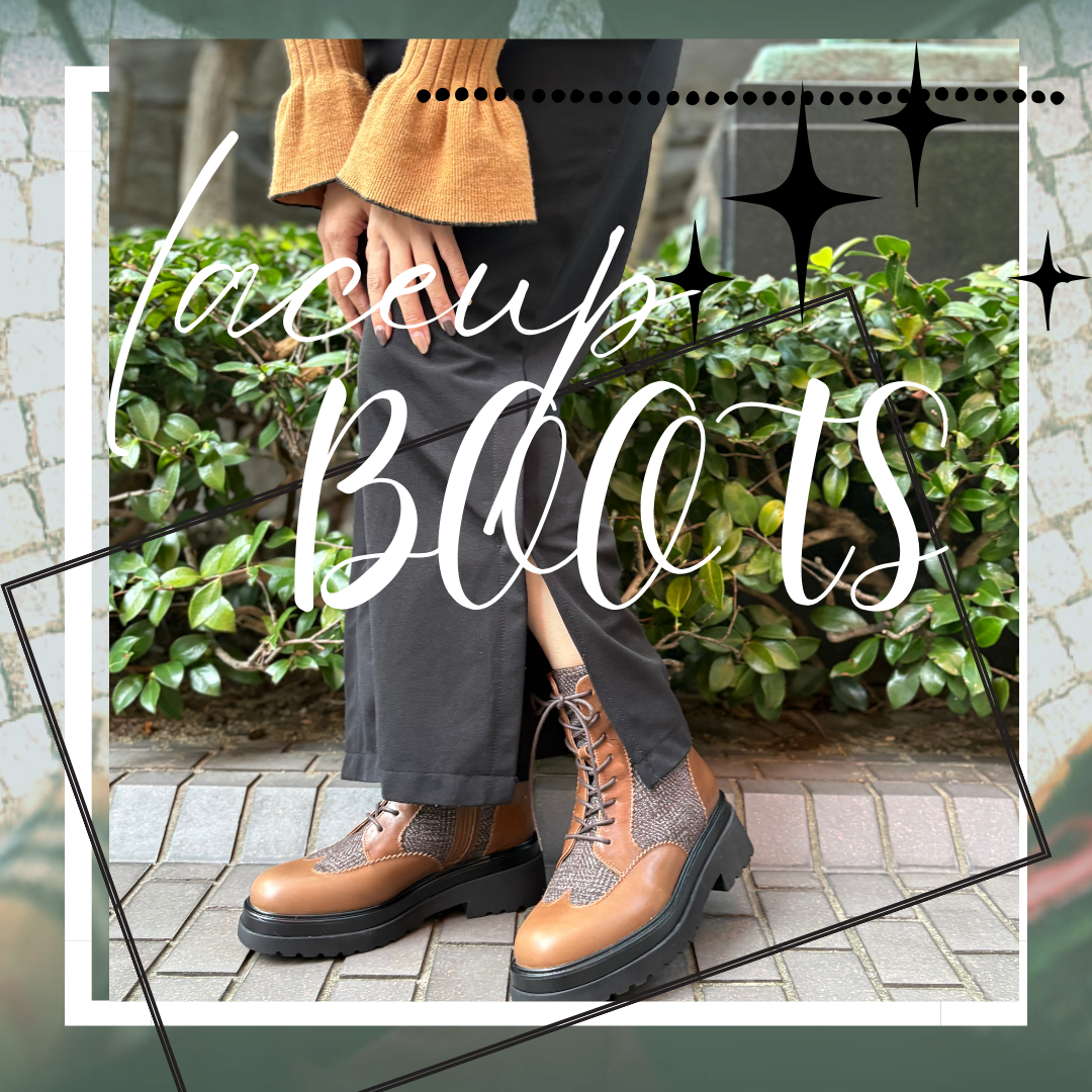 新作★lace-upBOOTS🥾