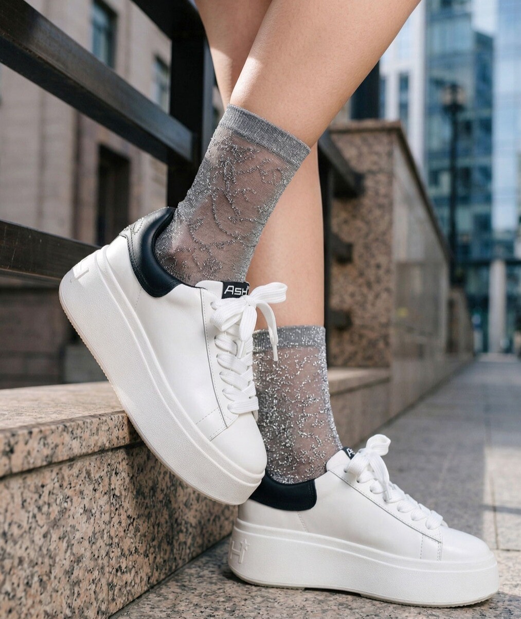 厚底⭐ホワイトスニーカー👟✨