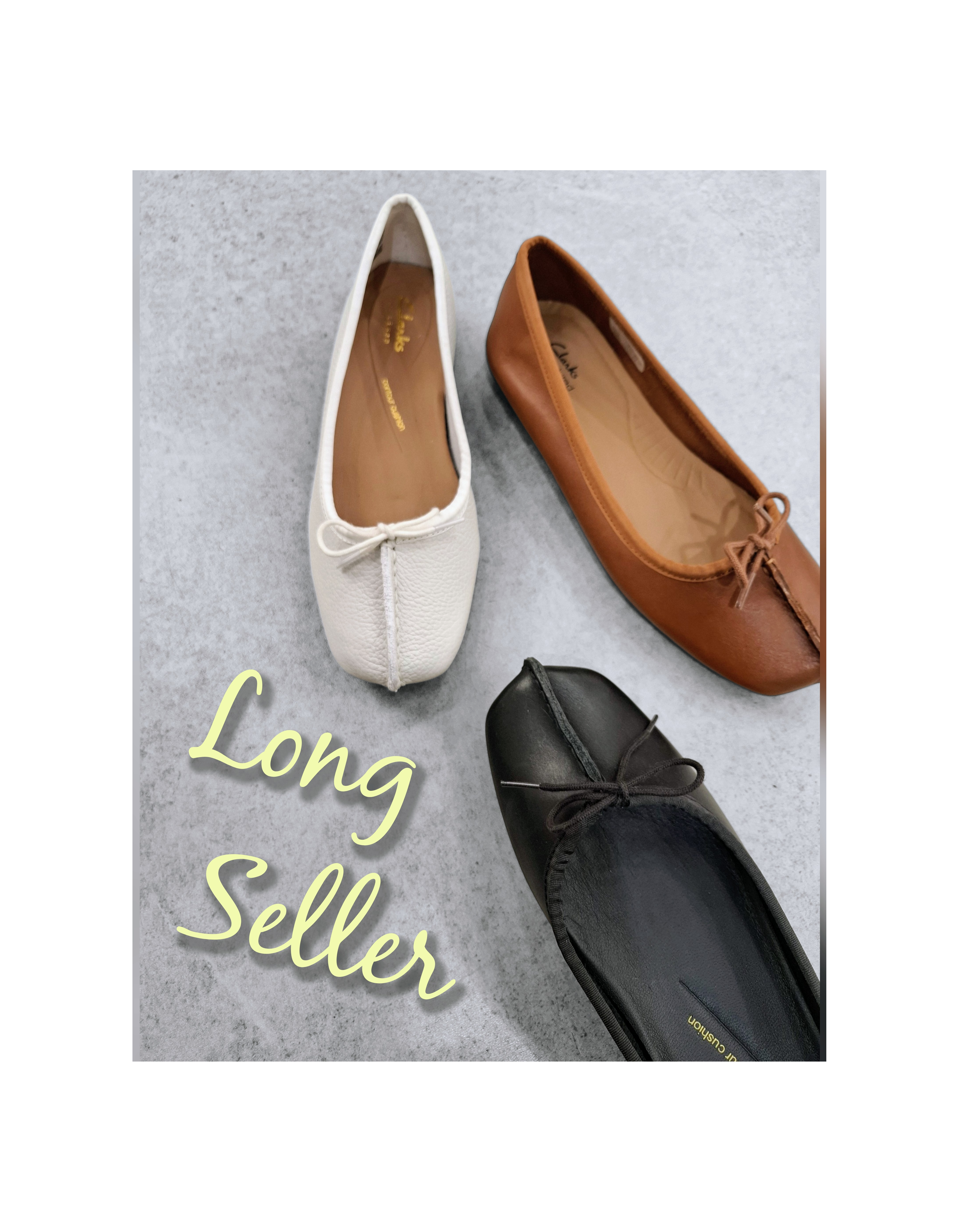 ロングセラーのバレエシューズ☆クラークス