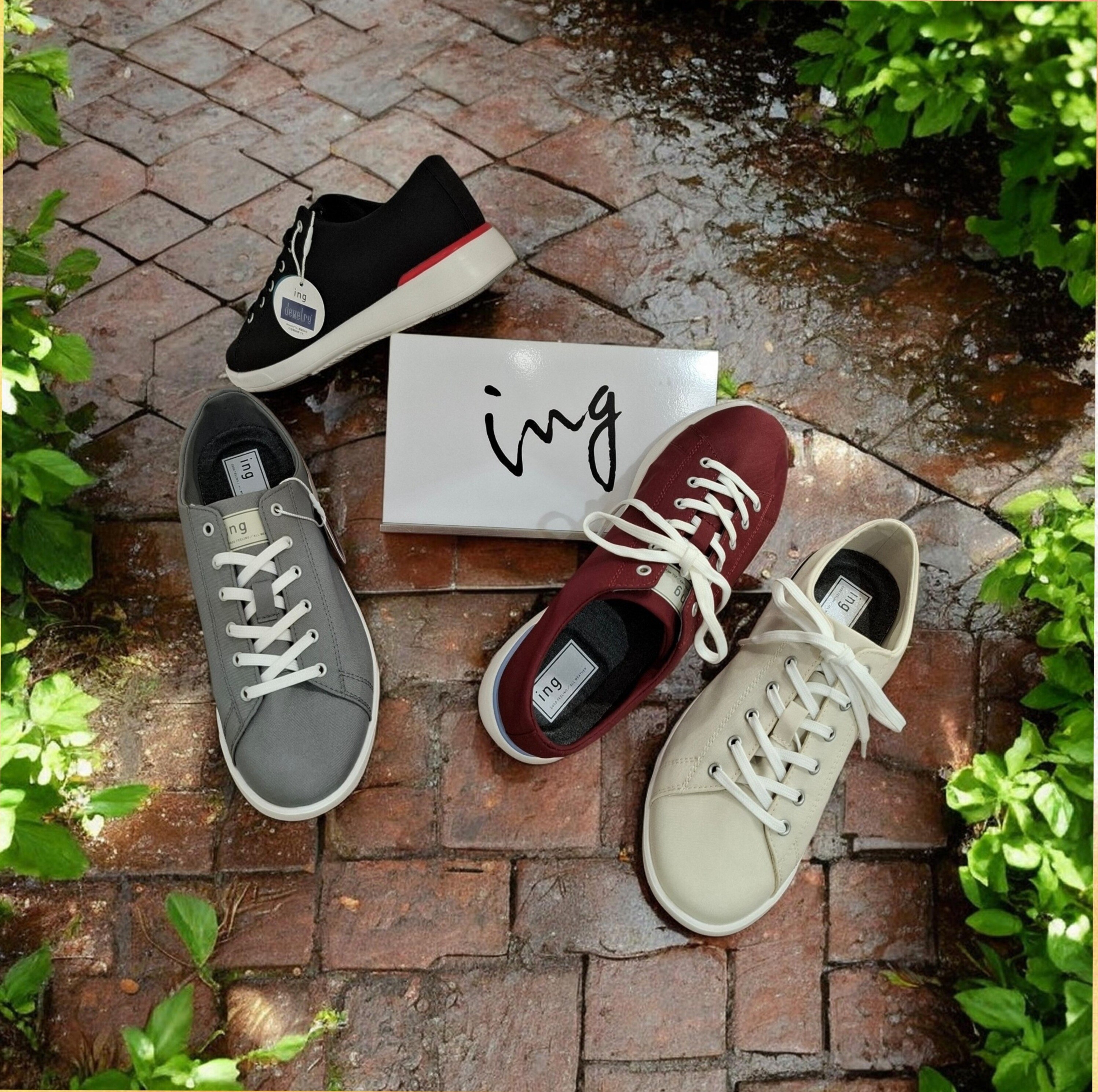 軽くて履きやすい💕イングの晴雨兼用スニーカー☔👟
