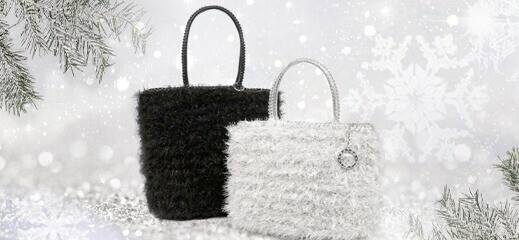 ANTEPRIMA/アンテプリマ】 2way ファーバッグ付 ハンドバッグ