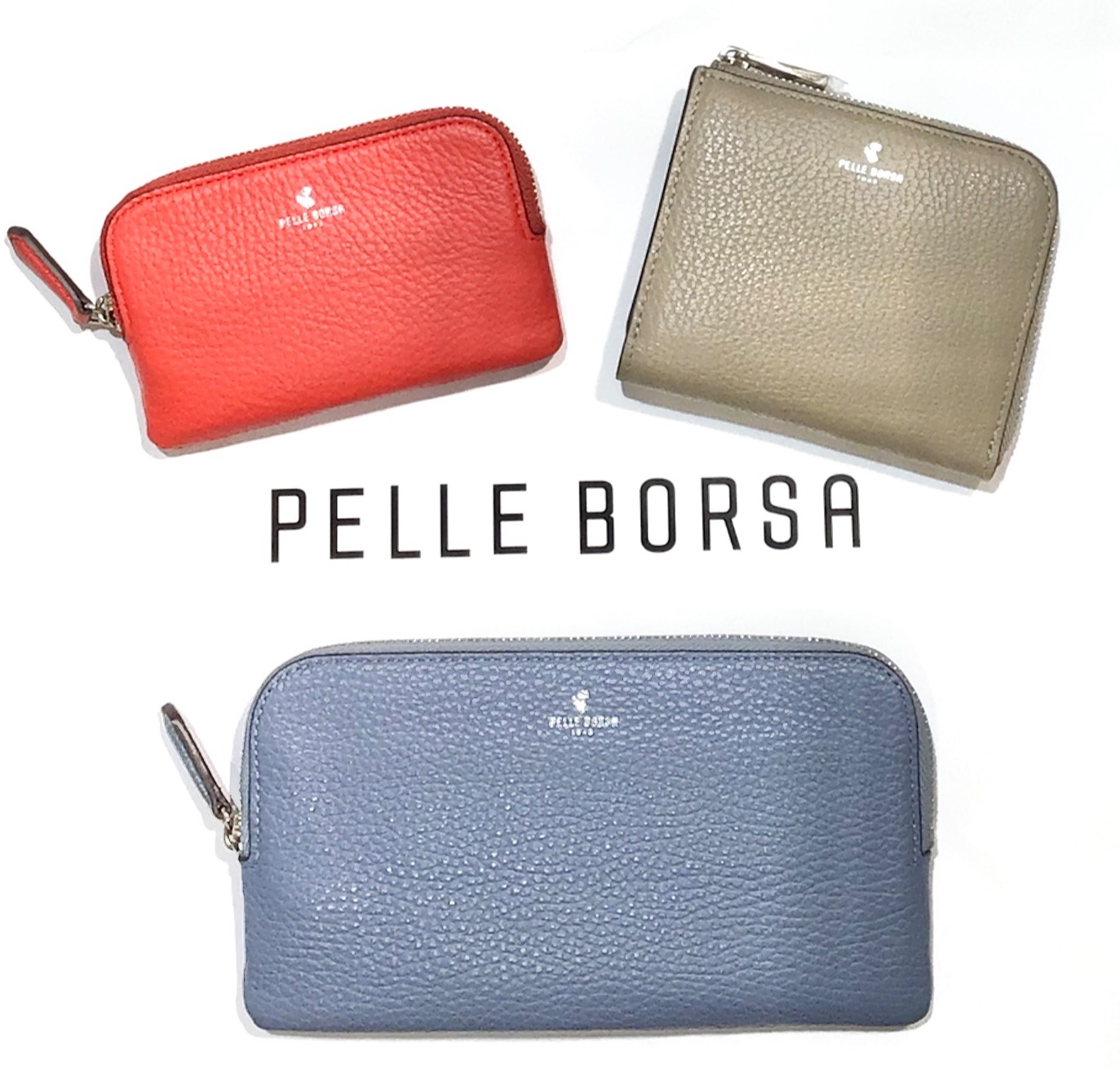 【PELLE BORSA】👜👛12日(水)の孔雀祭より発売！ソフトレザーのお財布新シリーズです🙋‍♀️
