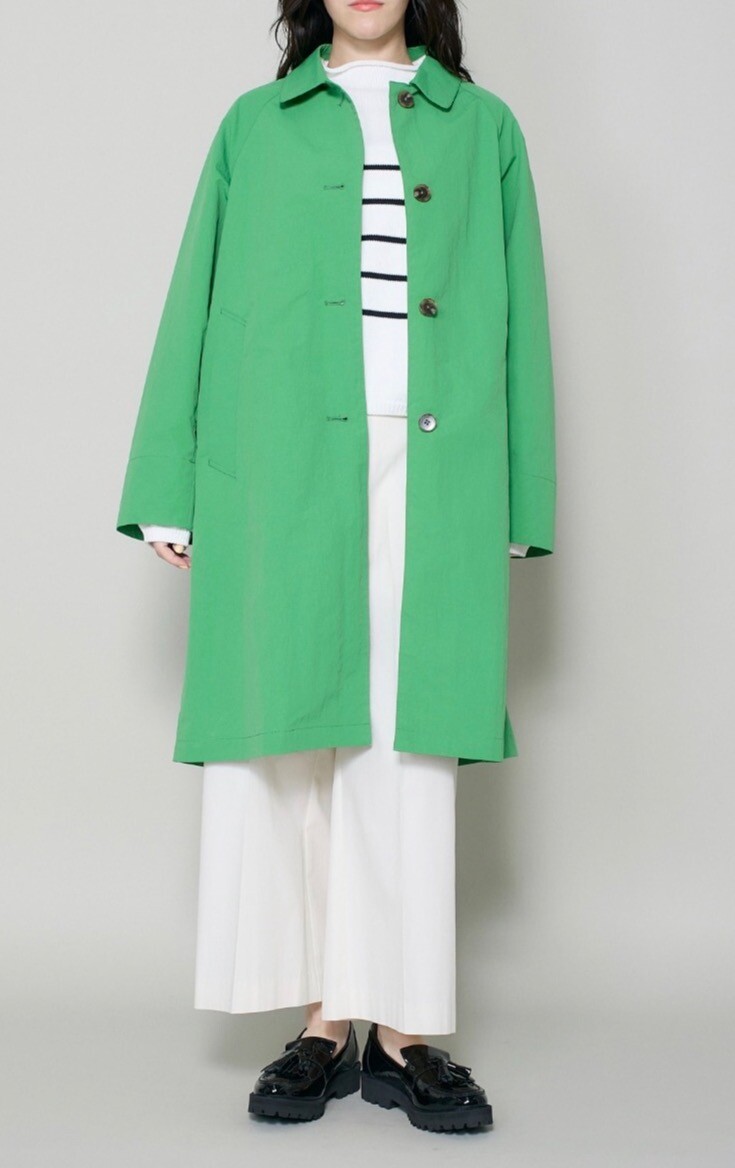 ナイロンステンカラーコート