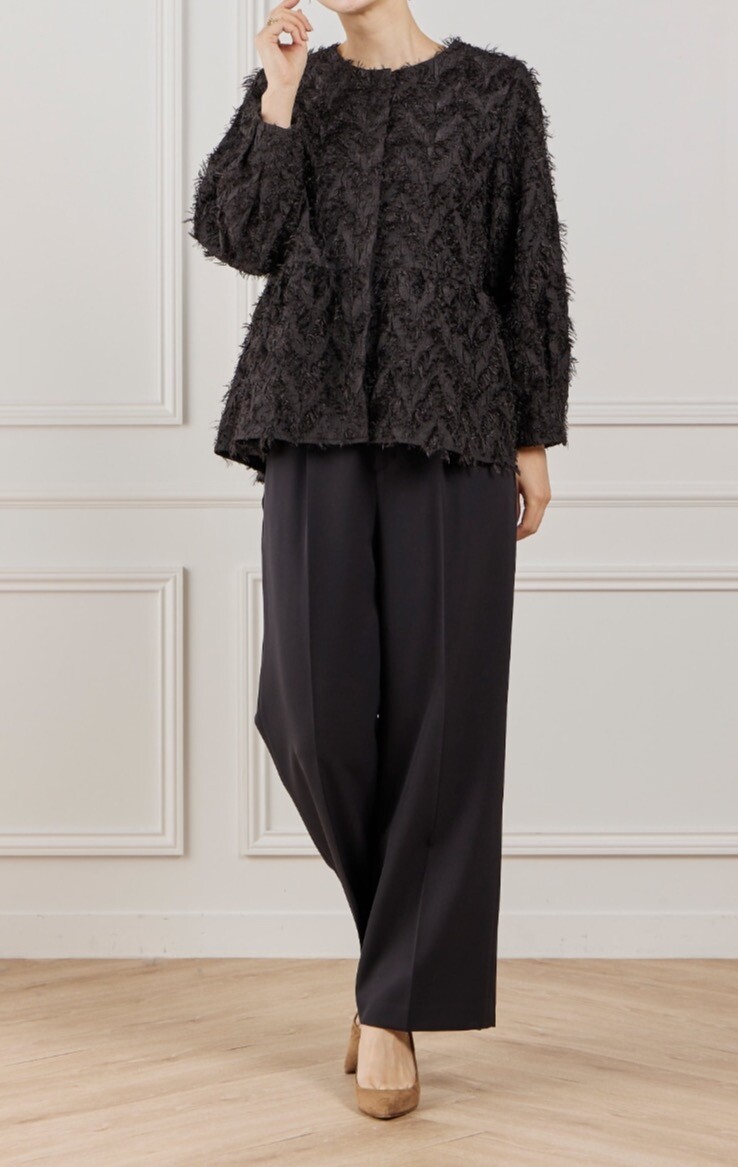 ジャガードブラウス　《STORY3月号掲載》