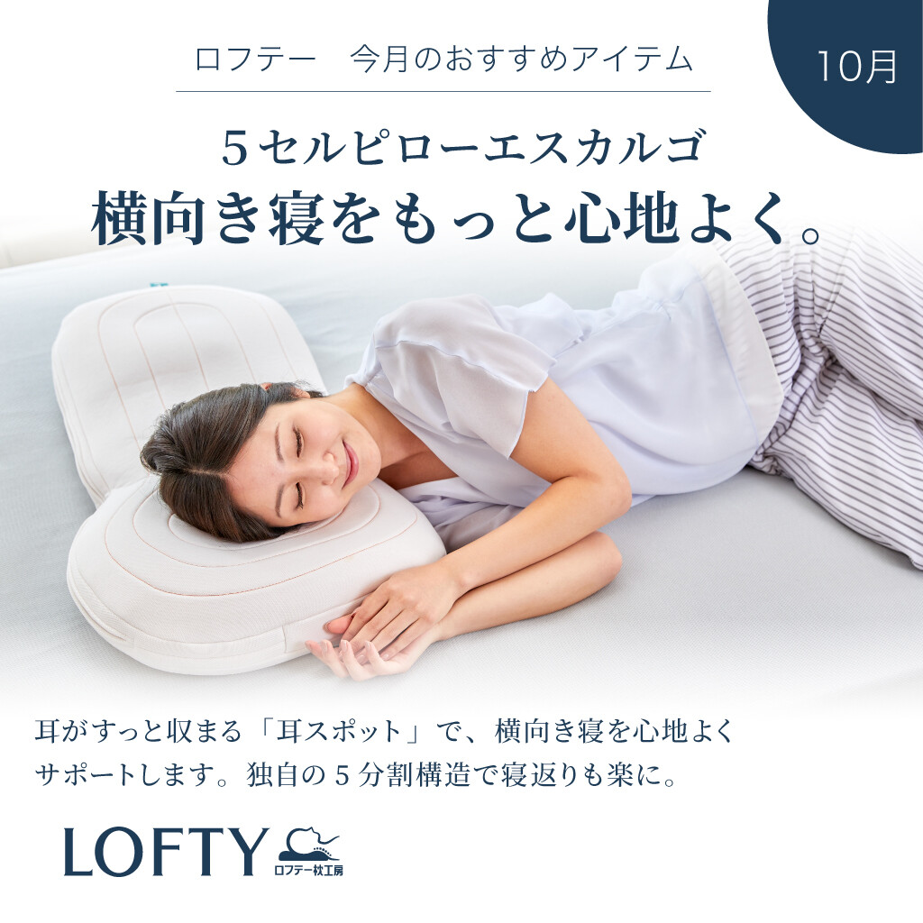 【ロフテー枕工房】10月のおすすめアイテム
