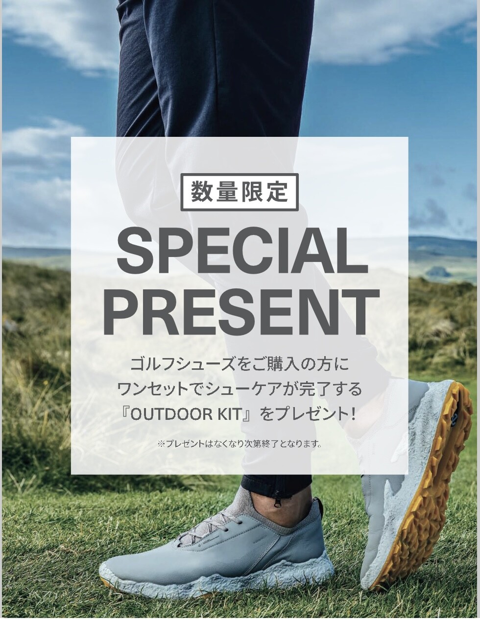 【 ECCO 】⛳️メンズ　ゴルフシューズ購入でスペシャルプレゼント