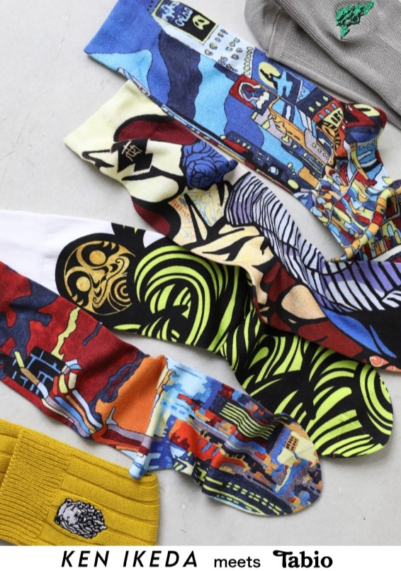 KEN IKEDA   ×    Tabio   🧦　コラボソックス