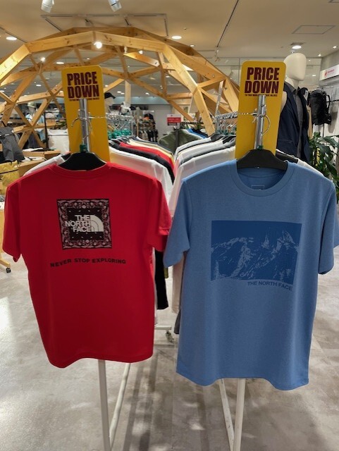 ノースフェイスのTシャツがお買い得です♪