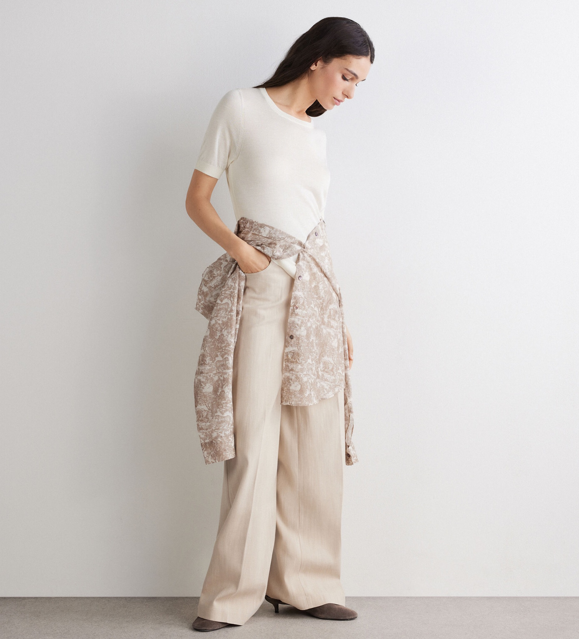 滑らかな肌触り FALCONERI  カシミヤシルクファイン