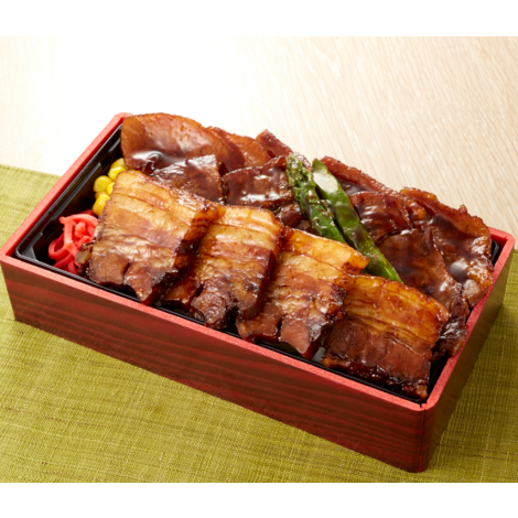 ㊺1975弁当　十勝豚丼こうふく　網焼き十勝豚＆トロトロ角煮のデラックス豚丼