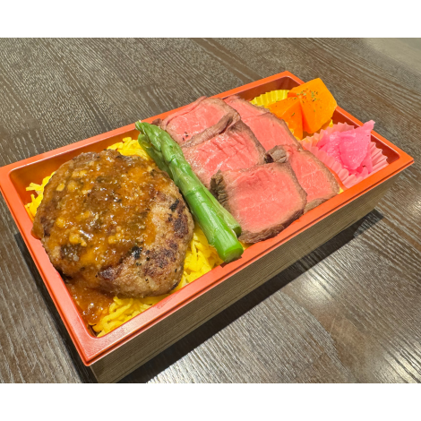 ⑥その他初出店　僕とハンバーグ　ハンバーグ&大橋牛ステーキ弁当