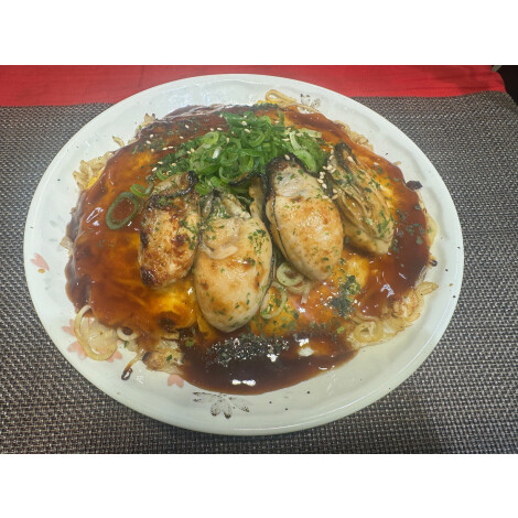50周年企画【お好み焼きみっちゃん横川店分家】大粒牡蠣のお好み焼き