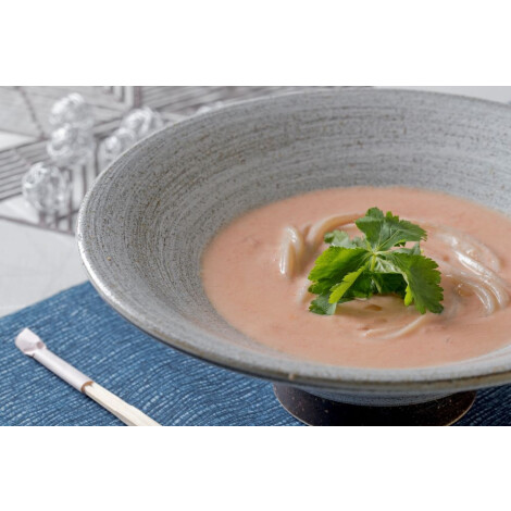 初出店【麺匠の心つくし　つるとんたん】明太子クリームのおうどん