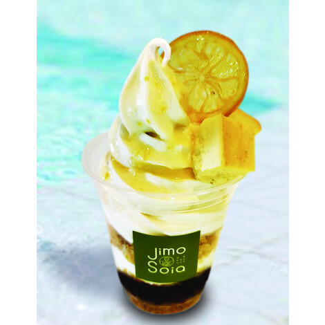 ④新スイーツ【Jimo豆腐soia】箱館ハイカラ檸檬パフェ