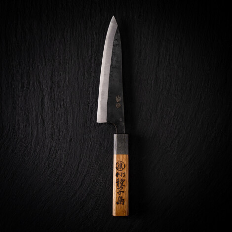 工芸_【池浪刃物製作所】種子鋏万能包丁(中)S 樫柄