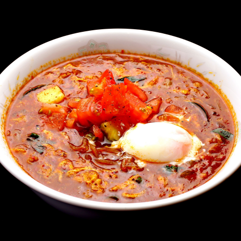 辛麵本舗さやか・期間限定辛麺(カレー/温玉のせ)
