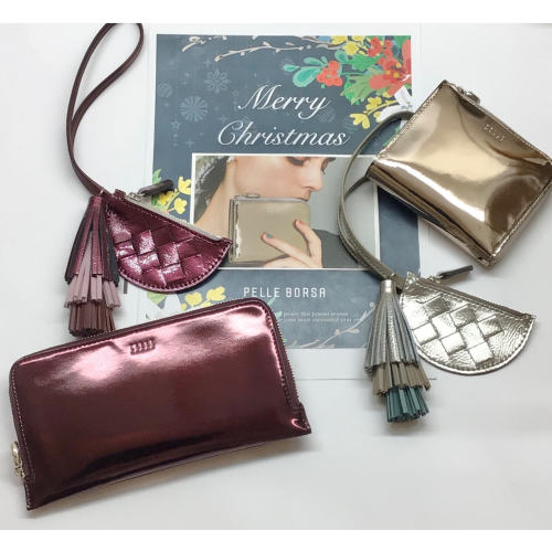 【PELLE BORSA】👜👛クリスマスギフトに🎁✨キラめくお財布&バッグチャーム✨
