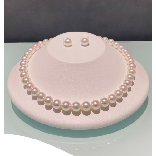 アコヤの大珠、ネックレスとイヤリングのご案内🐚