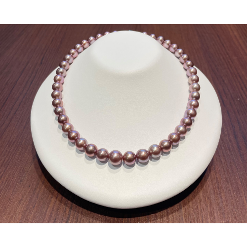 淡水パープルネックレスのご紹介🐚