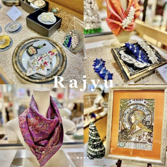 【おでかけフェア】 絵画からインスパイアされたデザインを職人が  繊細な手刺繍で表現するブランド〈ラジュー〉