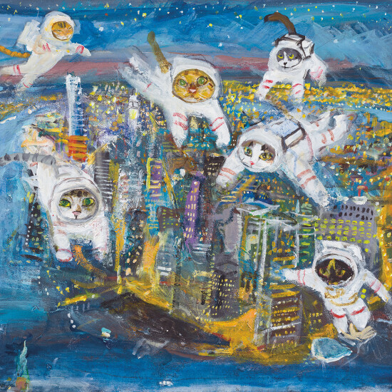 久下貴史原画・版画展～マンハッタナーズの猫たち～