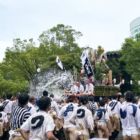 第４弾【オイサ！パサージュ広場山笠通信】九番山笠　天神1丁目　集団山見せ編