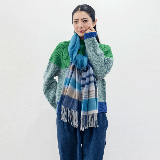 〈カスリラ〉カシミヤ・備後絣＆備後デニム