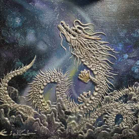 星野喜蝶 龍書画展「龍、青を翔ける」