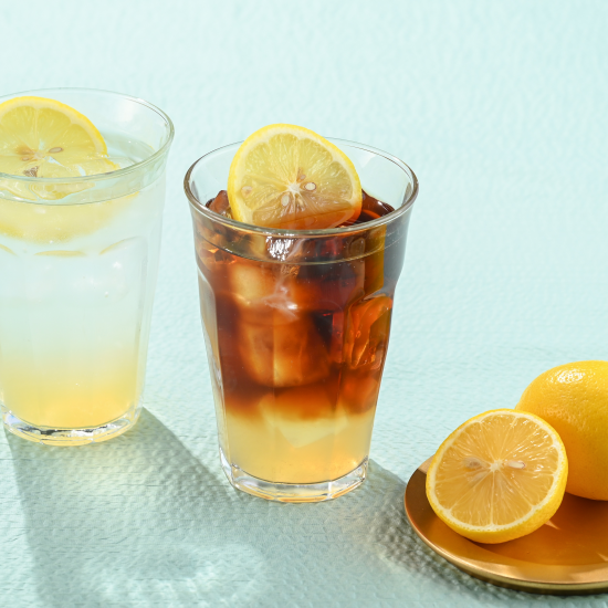 暑い夏にさっぱりドリンク🍋　「ハニーコーヒーレモネード」＆「ハニーレモネードソーダ」🍋🍋