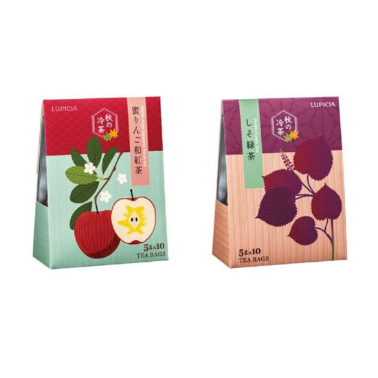 「秋の冷茶」でひと休み。