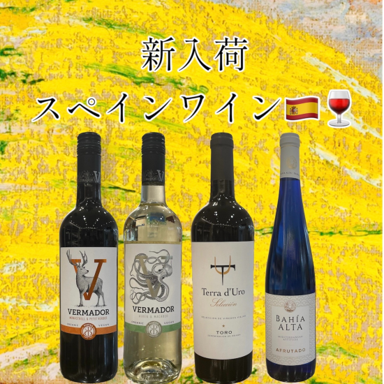 《４月の新入荷》スペインワイン🇪🇸🍷