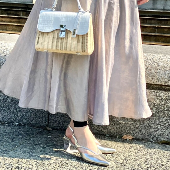 新作クリアヒールパンプス☆彡