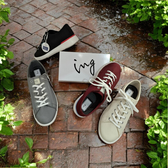 軽くて履きやすい💕イングの晴雨兼用スニーカー☔👟