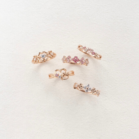 サマンサティアラ Samantha Tiara リボン ダイヤモンド ピンキー