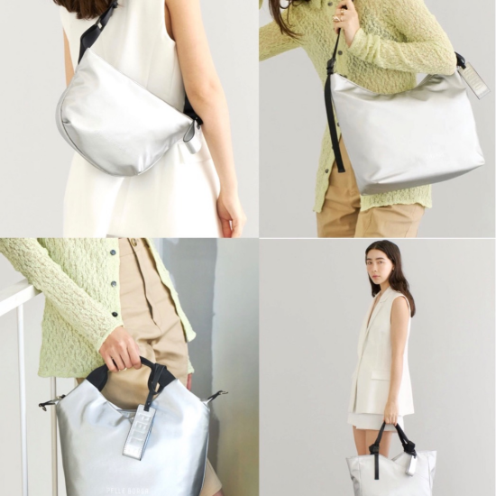 【PELLE BORSA】👜👛 スタイリッシュなシルバー✨トラベルにもオススメ！