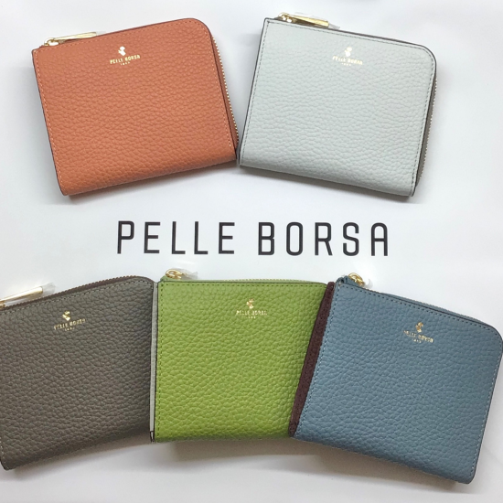 【PELLE BORSA】👜👛 New！!二つ折り財布の新型です♪