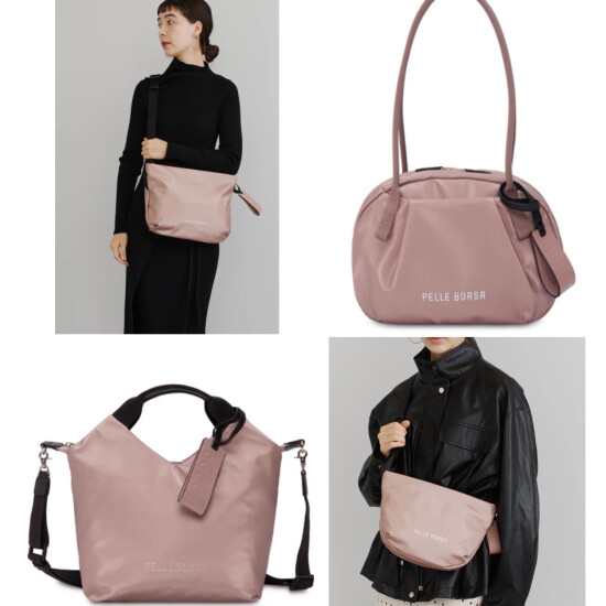 【PELLE BORSA】👜👛新色登場！大人なスモーキーピンク💕