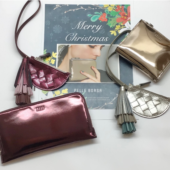 【PELLE BORSA】👜👛クリスマスギフトに🎁✨キラめくお財布&バッグチャーム✨