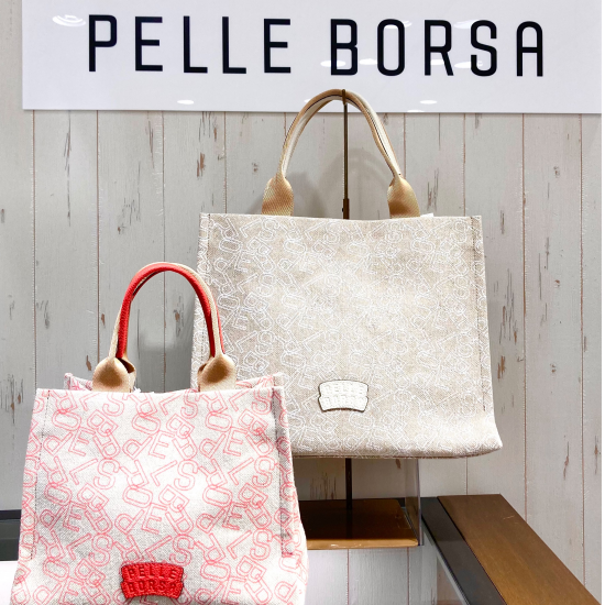 【PELLE BORSA】👜👛コットンリネンの大・小トートバッグが入荷しました！