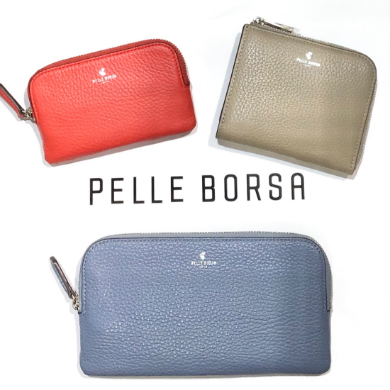 【PELLE BORSA】👜👛12日(水)の孔雀祭より発売！ソフトレザーのお財布新シリーズです🙋‍♀️