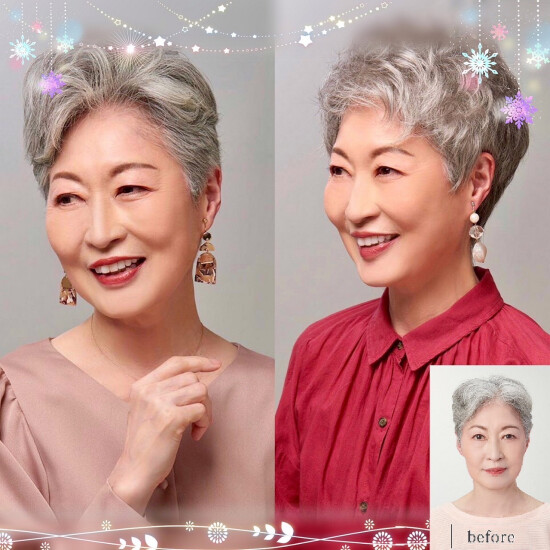 ✨グレイヘアーも華やかに✨