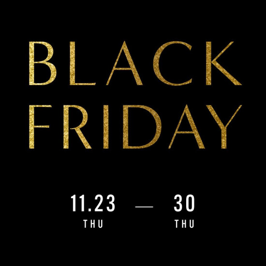 【ラシット】"BLACK FRIDAY"アプリ会員様限定ご優待イベント開催！！