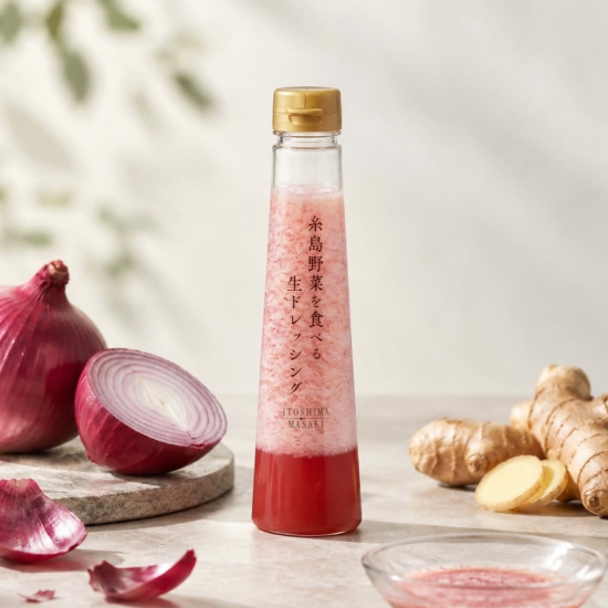 【スタッフイチオシ⭕️】糸島野菜を食べる生ドレッシング　赤玉葱とジンジャー