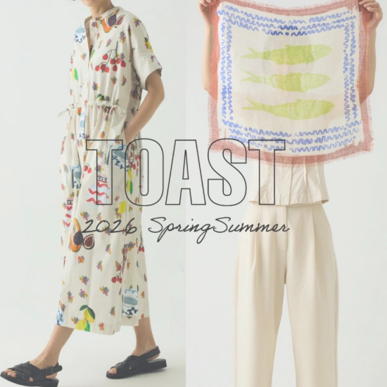 【アッシュ・ぺー・フランス】TOAST 2026 春夏コレクションが届きました！