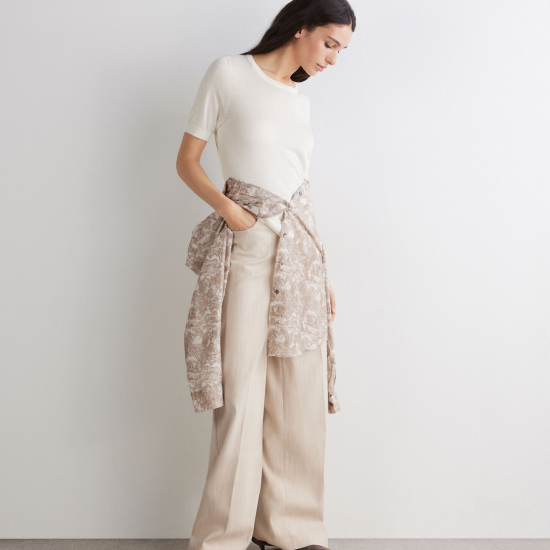 滑らかな肌触り FALCONERI  カシミヤシルクファイン