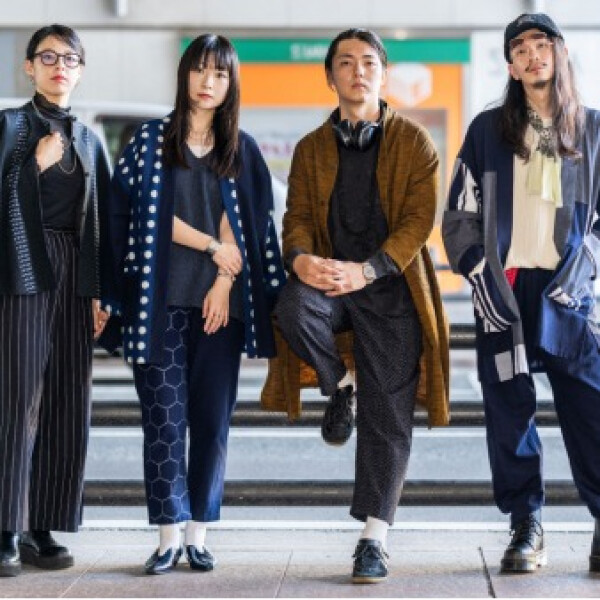 久留米絣『 THE MONPE×HAORI 』 ～ハク、マトウ 久留米絣の日常～